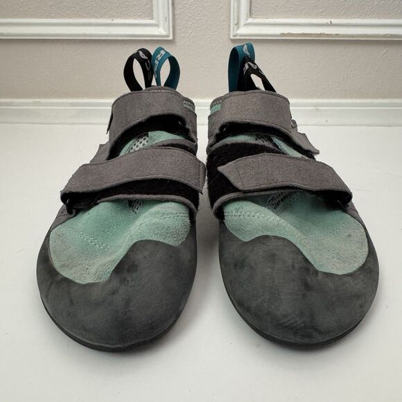 Scarpa Origin Climbing Shoes Green/Black Size EU 39 Wm. 7.5/Men 6.5 Hook & Loop - Picture 4 of 9